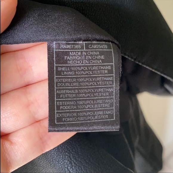 Black Leather Jacket NWT Small - Picture 9 of 9